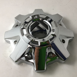 FUEL 8LUG CAP W/ RISER CHROME