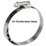 Can Am Maverick X3 Turbo R & RR Stainless Charge Tube Clamp Set - RPM SXS