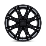 DARKSTAR 22X9 5X5.5/150 +1 M-BLK G-BLK