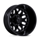 FLUX DRW 22X8.25 8X210 -201 BLK-OUT (DR)