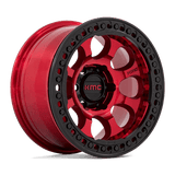 RIOT BL 17X8.5 5X5.0 RD-BLK-RG +0