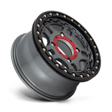 RECON UTV BL 14X7 4X156 G-MTL BLK-RG +38