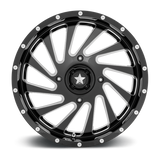 BLADE UTV 18X7 4X156 115 G-BLK-MILL +0