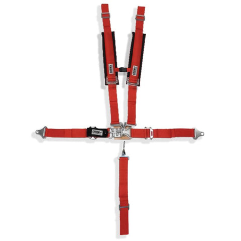 Crow Restraint Systems [#28908 var] (Sub Belt Red)(Sternum Buckle)(Red Straps With Black Pads)