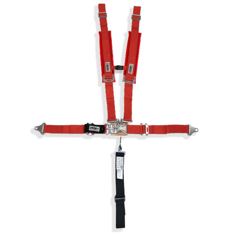 Crow Restraint Systems [#28908 var] (Sub Belt Black)(Sternum Buckle)(Red Straps With Red Pads)