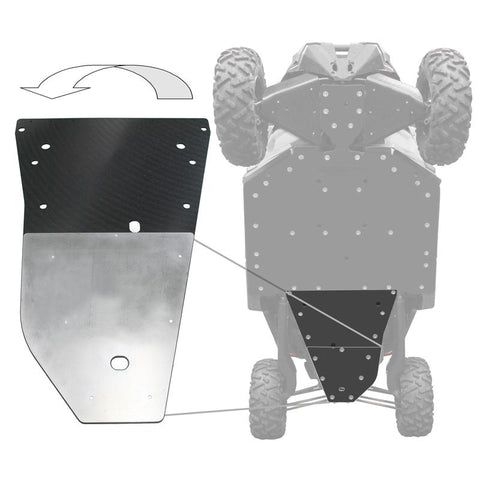 Can Am Maverick X3 UHMW Skid Plate [#30260 var] (3/8")(With Out X-Brace)